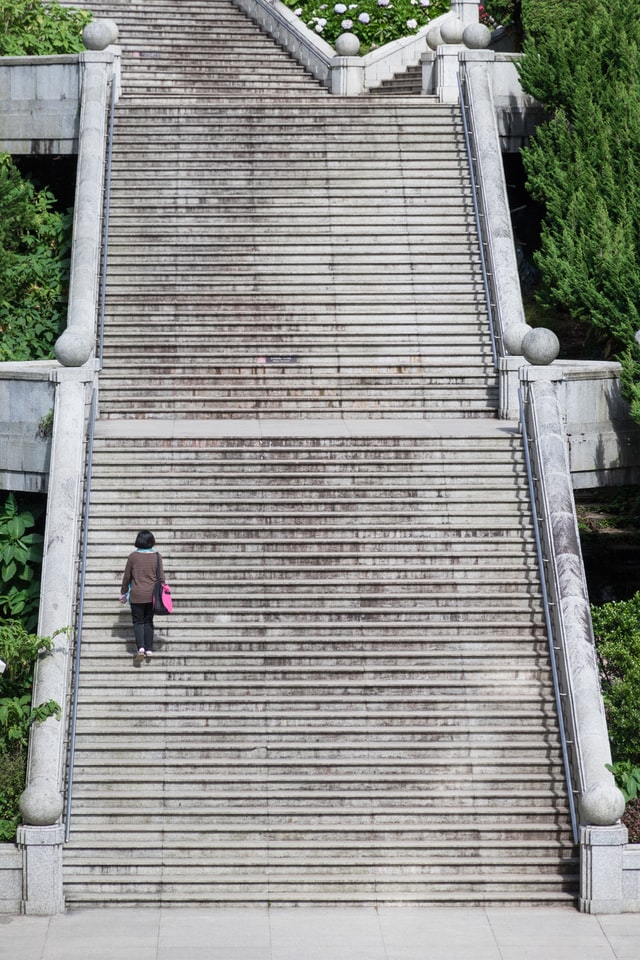 large outdoor staircase